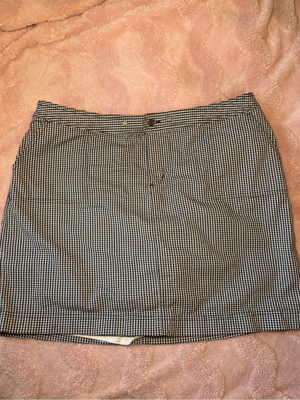 CJ banks- 18W Classic Black & White Gingham Mini Skort